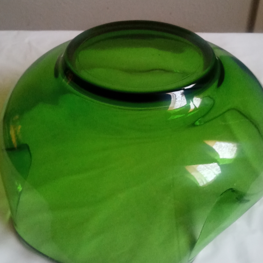 Final PriceVintage Carnival green bowl set - Picture 5 of 5